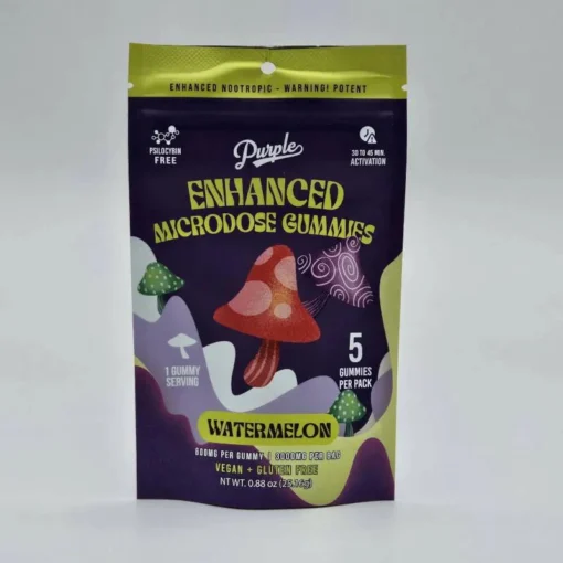 purple enhanced microdose gummies